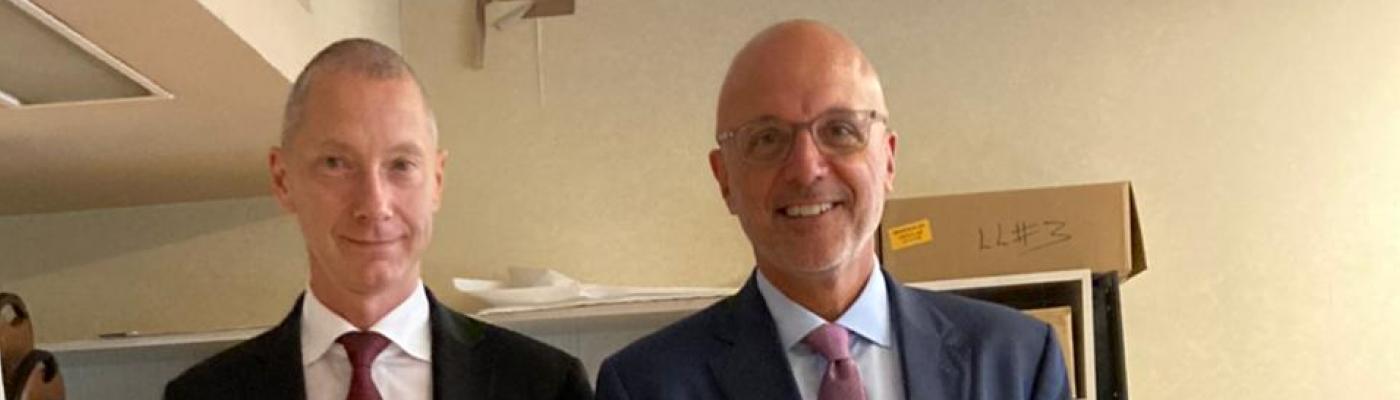 Boris Lozhkin met with US Congressman Ted Deutch during the AJC Global Forum