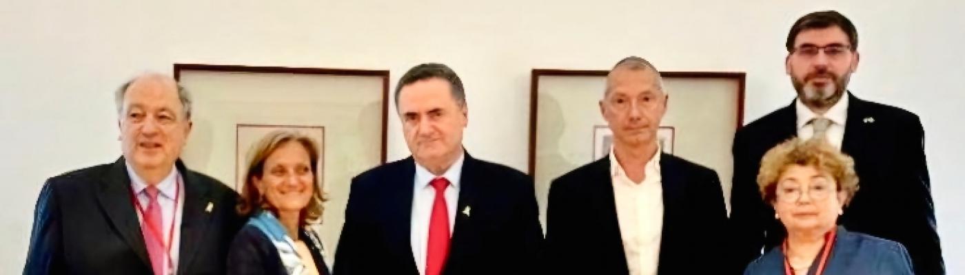 Президент ЕКУ Борис Ложкин встретился в Иерусалиме с министром иностранных дел Исраэлем Кацем