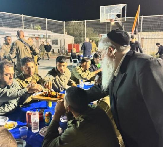 Главный раввин Киева и Украины Яаков Дов Блайх посетил военных ЦАХАЛ на границе с Газой