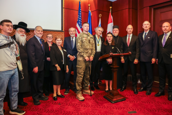 Єврейська конфедерація України у Конгресі США нагородила медалями Андрея Шептицького Ліну Костенко та Бернара-Анрі Леві 